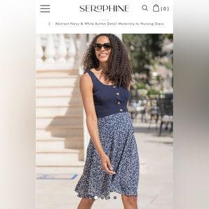 Seraphine maternity to nursing dress